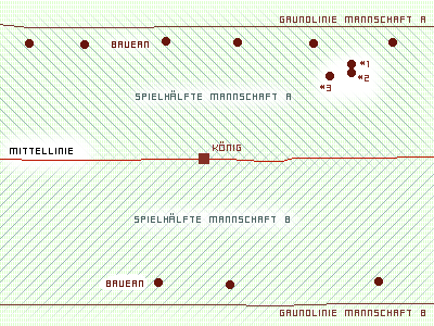 3 Bauern im gegnerischen Feld